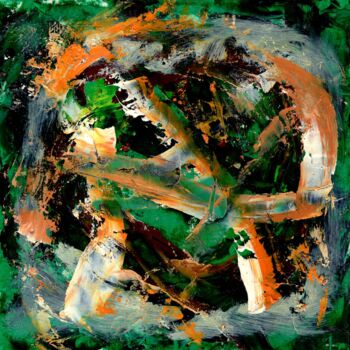 Картина под названием "In the Wheel of Eve…" - Владимир Абаимов, Подлинное произведение искусства, Масло