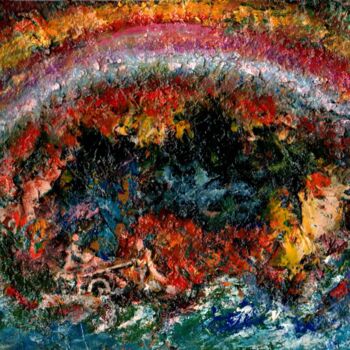 Painting titled "Finding the Rainbow…" by Vladimir Abaimov, Original Artwork, Oil