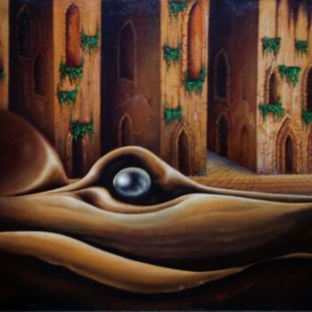 Painting titled "Pearl’s Self-awaren…" by Vladimir Abaimov, Original Artwork, Oil