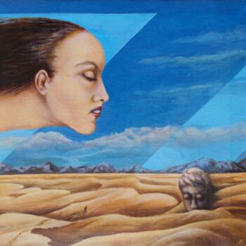 Pintura titulada "Blind Flight / Слеп…" por Vladimir Abaimov, Obra de arte original, Oleo