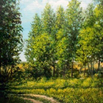 Painting titled "The Summer Langour…" by Vladimir Abaimov, Original Artwork, Oil