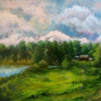 Картина под названием "The Seasons. Summer…" - Владимир Абаимов, Подлинное произведение искусства, Масло