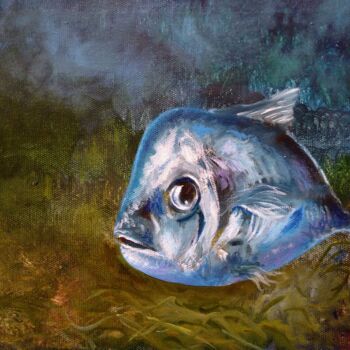 Peinture intitulée "Small Fish / Рыбка" par Vladimir Abaimov, Œuvre d'art originale, Huile