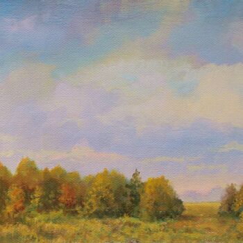 Painting titled "The Seasons. Autumn…" by Vladimir Abaimov, Original Artwork, Oil