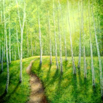 Картина под названием "The Seasons. Spring…" - Владимир Абаимов, Подлинное произведение искусства, Масло