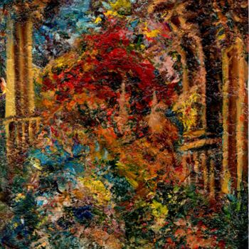 Painting titled "Flowers of Hyperbor…" by Vladimir Abaimov, Original Artwork, Oil