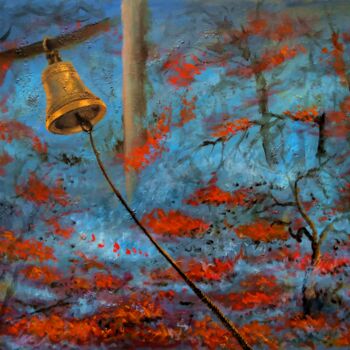 Картина под названием "Trouble Has Come /…" - Владимир Абаимов, Подлинное произведение искусства, Масло