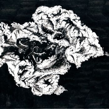 Рисунок под названием "Abstr WB 6" - Владимир Абаимов, Подлинное произведение искусства, Чернила