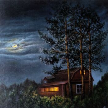 Pintura titulada "The Light from the…" por Vladimir Abaimov, Obra de arte original, Oleo