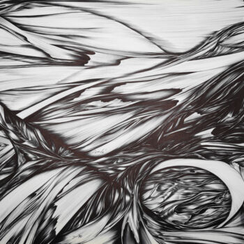 Dessin intitulée "Abstract No 2" par Aw Cerde, Œuvre d'art originale, Stylo à bille