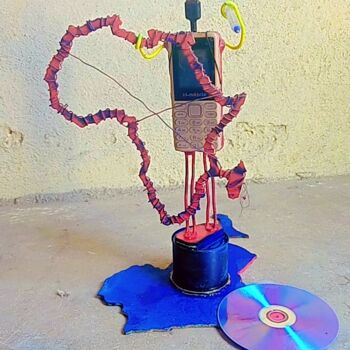 Sculpture titled "Intelligence artifi…" by Awe Doba, Original Artwork, Plastic