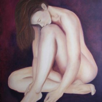 Pintura titulada "Violeta" por Alejandra Woodcock, Obra de arte original, Oleo