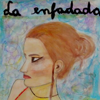 Malarstwo zatytułowany „La enfadada” autorstwa Axel Frías, Oryginalna praca, Akwarela