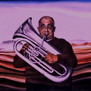 Painting titled "The Sound of a Sile…" by Geoffrey Cervantes/Axis, Original Artwork, Oil