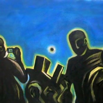 Картина под названием "In Search of The Bl…" - Geoffrey Cervantes/Axis, Подлинное произведение искусства, Масло
