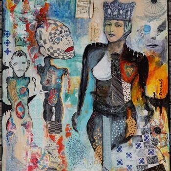 Malarstwo zatytułowany „Dame Isabelle - che…” autorstwa Aya So, Oryginalna praca, Akryl