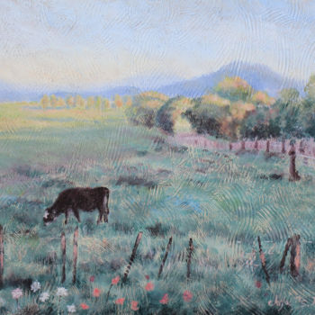 Painting titled "Homestead" by Ayasophie, Original Artwork, Acrylic
