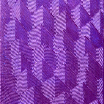 Painting titled "Violet" by Ayel, Original Artwork, Acrylic Mounted on Wood Stretcher frame