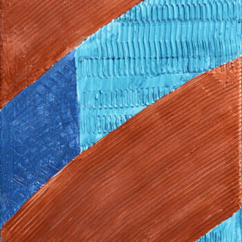 Malerei mit dem Titel "Deux parallèles" von Ayel, Original-Kunstwerk, Acryl