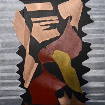 Peinture intitulée "L'explication" par Ayel, Œuvre d'art originale, Acrylique Monté sur Châssis en bois