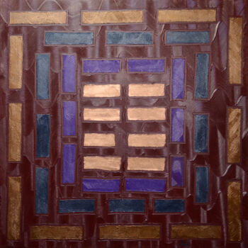 Painting titled "Protection" by Ayel, Original Artwork, Acrylic Mounted on Wood Stretcher frame