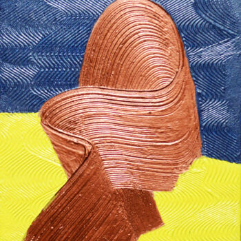 Malerei mit dem Titel "Silhouette" von Ayel, Original-Kunstwerk, Acryl Auf Keilrahmen aus Holz montiert