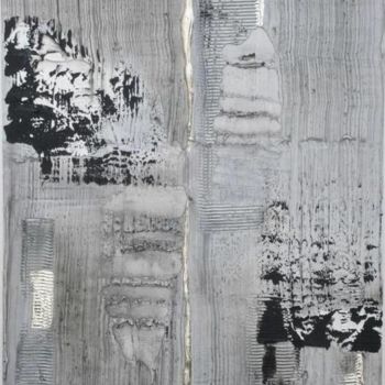 Peinture intitulée "Matière grise" par Ayel, Œuvre d'art originale, Huile