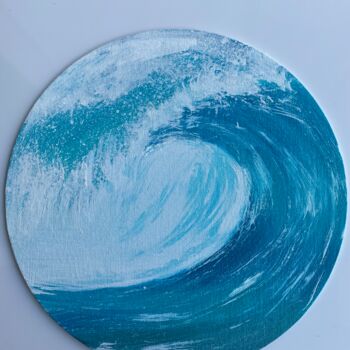 Peinture intitulée "Wave1" par Ayesha Jilkar, Œuvre d'art originale, Acrylique