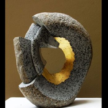Sculpture titled ""Breaking Down 4"" by Ayhan Mutlu, Original Artwork, Stone