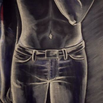 Drawing titled "CORPUS ANONYME" by Marie Ayissi, Original Artwork, Pastel