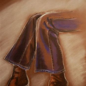 Dibujo titulada "FASHION" por Marie Ayissi, Obra de arte original, Pastel