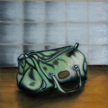 Dessin intitulée "BAG" par Marie Ayissi, Œuvre d'art originale, Pastel