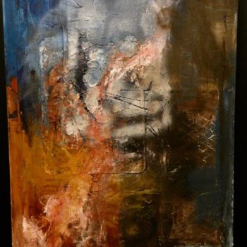 Pittura intitolato "Droom landschap" da Brigitte Wawoe, Opera d'arte originale, Acrilico