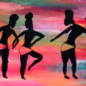 Painting titled "Afrique 1" by Ayla, Original Artwork