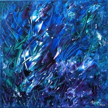 Painting titled "rêve bleu" by Ayla, Original Artwork