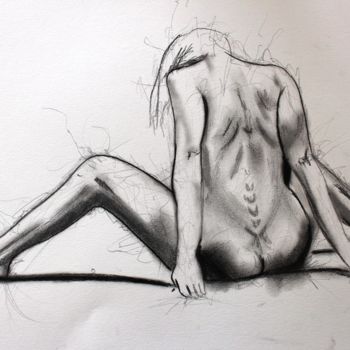 Drawing titled "electric" by Aymeric Bordone, Original Artwork, Pencil