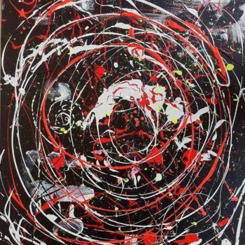 Painting titled "art abstrait" by Aymeric Bordone, Original Artwork, Acrylic