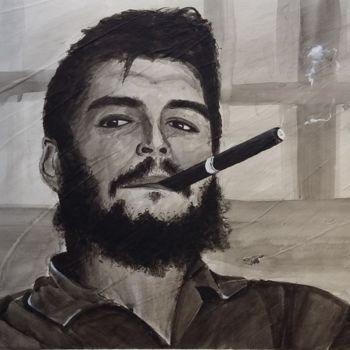 Painting titled "El Che.jpg" by Ayme, Original Artwork, Acrylic