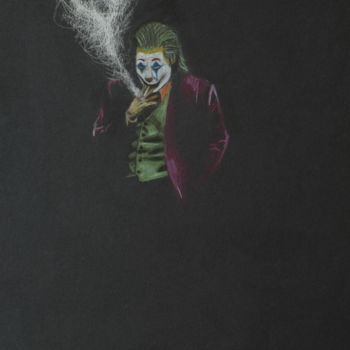 Drawing titled "Joker" by Ayme, Original Artwork, Pencil
