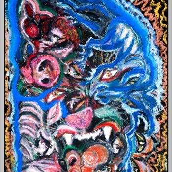 Peinture intitulée "Fantasmagories / Ph…" par Aymeric Noa Artiste Peintre, Œuvre d'art originale, Huile