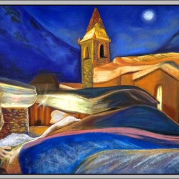 Peinture intitulée "La petite Chapelle…" par Aymeric Noa Artiste Peintre, Œuvre d'art originale, Huile