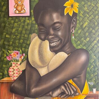 Peinture intitulée "Companion" par Ayotunde Ayomide, Œuvre d'art originale, Acrylique