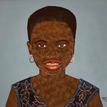 Pintura titulada "Girl child ii" por Ayotunde Ayomide, Obra de arte original, Acrílico