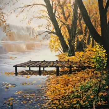 Painting titled "autumn" by Aytaç Dutki̇N, Original Artwork, Acrylic