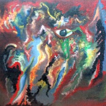 Malerei mit dem Titel "To Face My Fears" von Aytac Sisman, Original-Kunstwerk, Öl