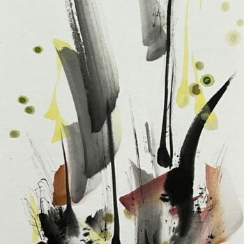 Pittura intitolato "木の香" da Ayumi, Opera d'arte originale, pigmenti