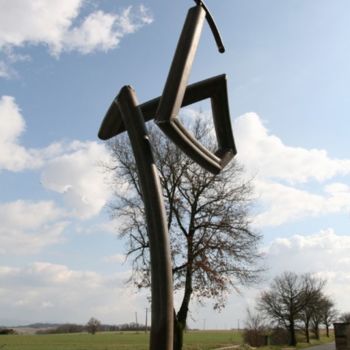 Sculpture titled "01" by Lucien Azam, Original Artwork, Metals