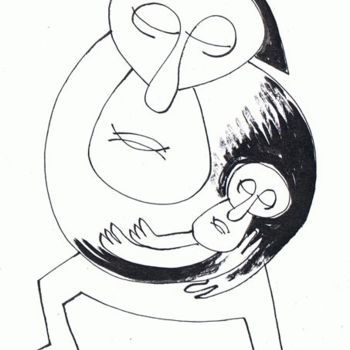 Drawing titled "02" by Lucien Azam, Original Artwork