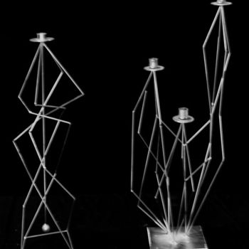 Sculpture intitulée "chandeliers" par Lucien Azam, Œuvre d'art originale