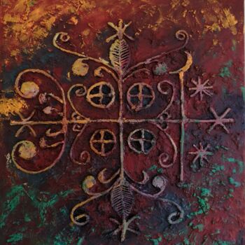 Painting titled "La clef" by Bernadin Amazan (Ber-Ram Azan), Original Artwork, Oil